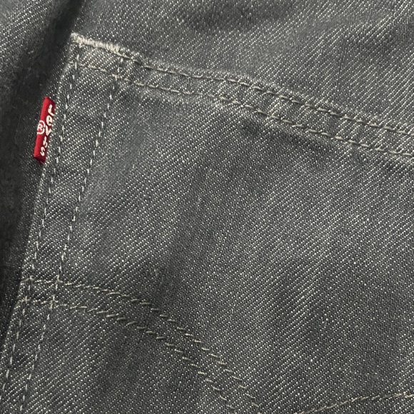 Levi's Dark‎ Gray Denim Men's Shorts 90s Y2K - Picture 5 of 6